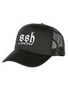 Embroidered SSH Trucker Cap Black